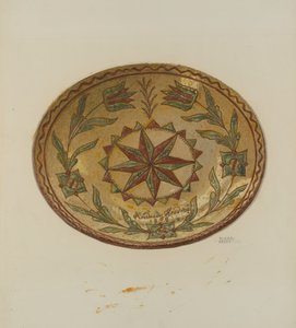 Assiette à tarte allemande de Pennsylvanie
