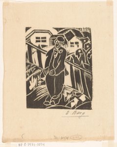 Homme dans le potager