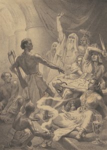 David jouant devant Saül
