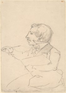 Eastman Johnson en train de dessiner - Emanuel Gottlieb Leutze
