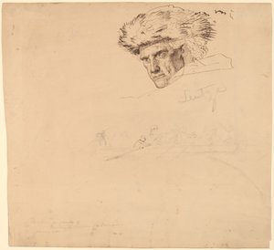 Études pour "Washington traversant le Delaware" [recto]