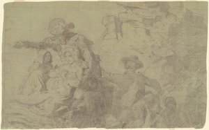 Étude pour "Westward the Course of Empire Takes Its Way" - Emanuel Gottlieb Leutze