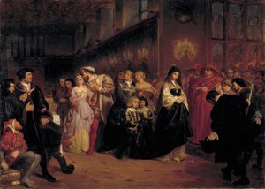 La cour de Anne Boleyn, 1846 - Emanuel Gottlieb Leutze