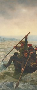 Washington traversant le fleuve Delaware