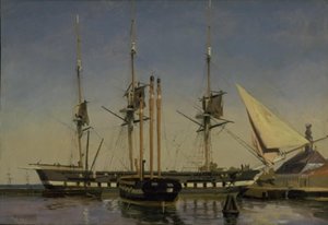 La frégate "Niels Juel" près de la garde principale à Nyholm