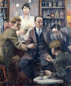 Discussion dans un bar
