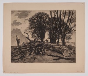 Danois : Les arbres sont abattus sur le rempart - Emil Krause