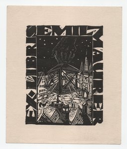 Ex Libris Emil Maurer (gravure) - Emil Maurer