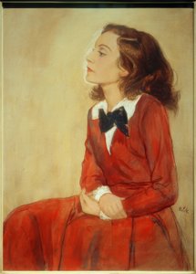 Elisabeth Bergner, portrait / dessin de E.Orlik