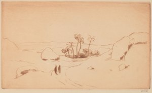 Oasis dans le désert - Emil Orlik