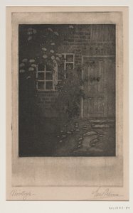 Husmur avec des fleurs - Emil Petersen