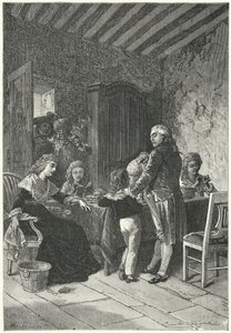 Louis XVI et sa famille emprisonnés au Temple