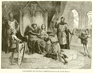 Cérémonie de service féodal - Emile Antoine Bayard