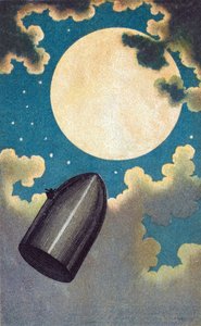 Illustration pour De la Terre à la Lune de Jules Verne - Emile Antoine Bayard