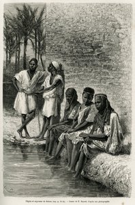 Nègres et négresses du Sahara, sur les rives de l
