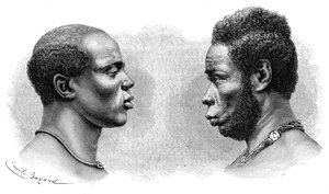 Deux hommes de Guinée française, vers 1850-1890