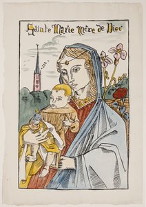 Sainte Marie Mère de Dieu avec un lys