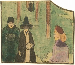 La Promenade - Emile Bernard