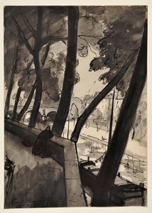 Les Quais : [La Seine au Pont-Marie] - Emile Bernard