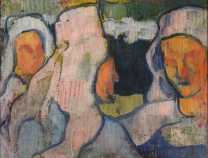 Trois Bretonnes en coiffe de deuil