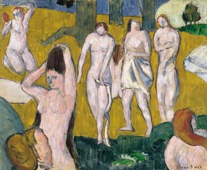 Femmes se baignant