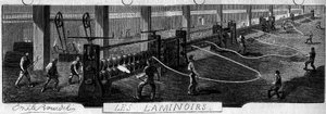 Forges de la Franche-Comté : laminoirs. Usine de Fraisans, Jura (39)