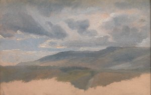 Étude de paysage avec nuages