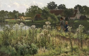 La Lys à Astene - Emile Claus