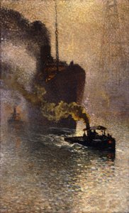 Escorte sur la Tamise dans le Brouillard, 1918