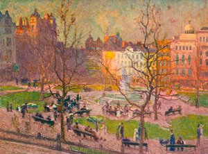 Soleil de mars, Leicester Square, vers 1914