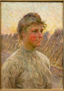 Jeune femme de fermier