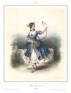 La danseuse de ballet française Adele Dumilatre dansant à l