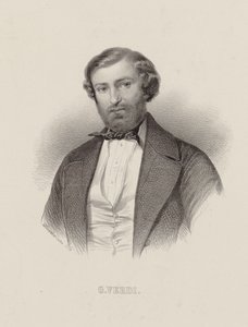 Portrait du compositeur Giuseppe Verdi 1813-1901, vers 1860 - Emile Desmaisons