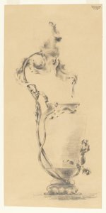 Design pour un vase monté en bronze