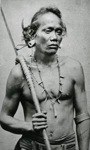 Chef tribal vietnamien ou cambodgien, vers les années 1870