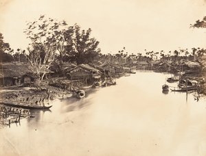 Vue de la Ville Chinoise Cholen Feuille No. 6, Saïgon, Cochinchine, 1866