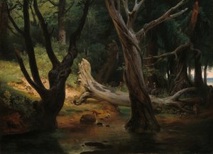 Départ pour la chasse dans les marais pontins, 1833