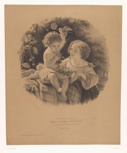 Enfants jouant dehors (Les petits jardiniers, Études choisies)