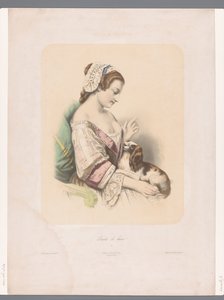 Jeune femme entraînant son chien de compagnie - Emile Lassalle