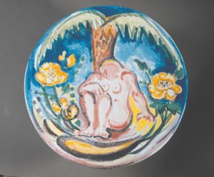 Design fauve de nu féminin sous un palmier