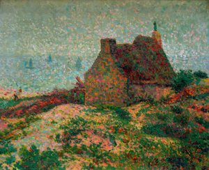 Maison bretonne dominant la mer - Emile Schuffenecker