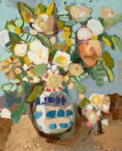 Crushed Blue, 2020 (huile sur toile)
