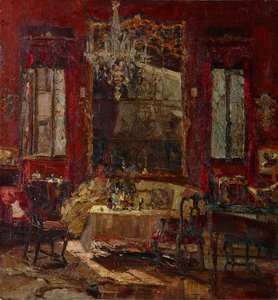 Salle rouge, vers 1922