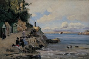 Bain des dames, Douarnenez, août 1876