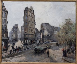 Rue de la Lune, Beauregard et de Cléry, vues du Boulevard Saint Denis à Paris - Emmanuel Lansyer
