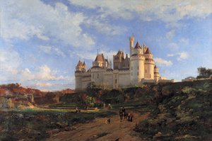 Le château de Pierrefonds, vers 1868