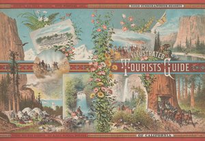 Couverture de livre pour un guide touristique illustré des stations estivales et hivernales célèbres de Californie