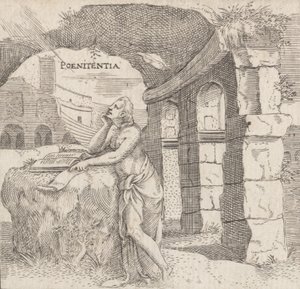 Pénitence Poenitentia, vers 1545-50 - Enea Vico