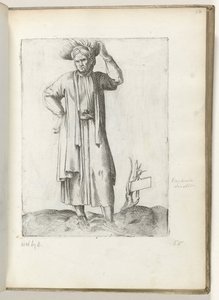 Paysans espagnols vers 1550 (Diversarum gentium nostrae aetatis habitus) - Enea Vico
