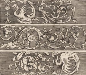 Trois frises avec feuillage ornemental, ca. 1541-43